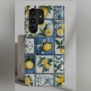 Sig Case Lemon Tile Pattern Phone Case